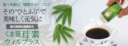 11745 心身を整えると五感が甦る 有機珪素の生命エネルギーで食をクリーニング 【送料無料】くま笹珪素ウィルプラス
